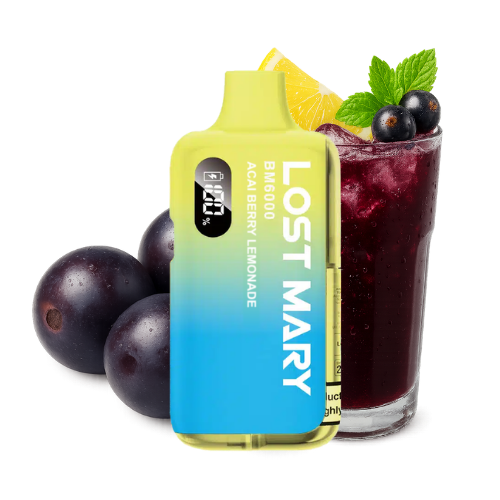 LOST MARY BM 6000 Vape Kit Acai Berry Lemonade – Lost Mary BM6000 Vape Kit Acai Berry Lemonade