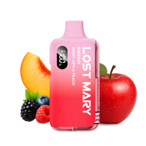 LOST MARY BM 6000 Vape Kit Berry Apple Peach – Lost Mary BM6000 Vape Kit Berry Apple Peach