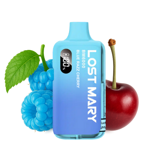 LOST MARY BM 6000 Vape Kit Blue Razz Cherry – Lost Mary BM6000 Vape Kit Blue Razz Cherry