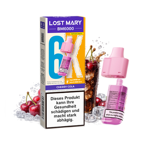 Lost Mary BM6000 Nachfüllpod Cherry Cola 20mg 6000 Züge