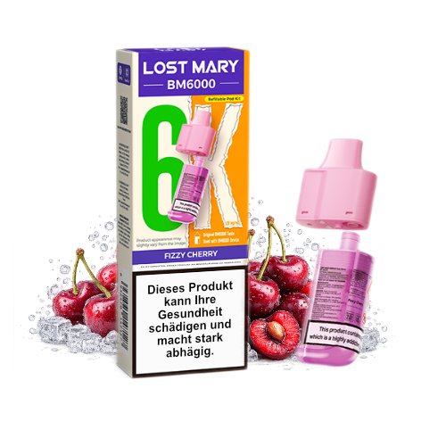 Lost Mary BM6000 Nachfüllpod Fizzy Cherry 20mg 6000 Züge