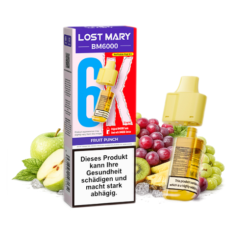 Lost Mary BM6000 Nachfüllpod Fruit Punch 20mg 6000 Züge