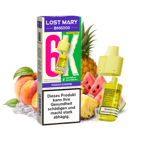 Lost Mary BM6000 Nachfüllpod Hawaii Sunrise 20mg 6000 Züge
