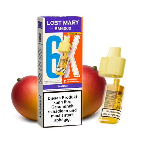Lost Mary BM6000 Nachfüllpod Mango 20mg 6000 Züge