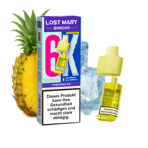 LOST MARY BM6000 nachfüllbarer Pod Pineapple Ice