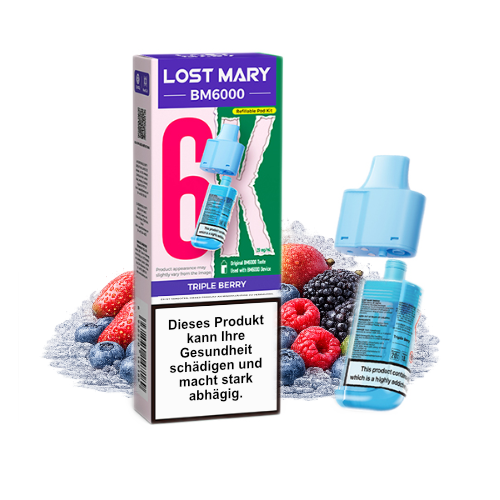 Lost Mary BM6000 Nachfüllpod Triple Berry 20mg 6000 Züge