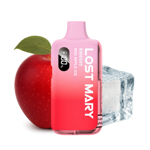 LOST MARY BM 6000 Vape Kit Red Apple Ice – Lost Mary BM6000 Vape Kit Red Apple Ice