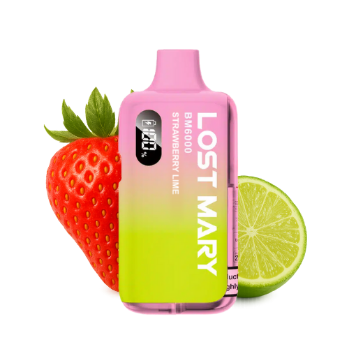 LOST MARY BM 6000 Vape Kit Strawberry Lime – Lost Mary BM6000 Vape Kit Strawberry Lime