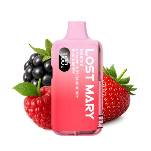 LOST MARY BM 6000 Vape Kit Strawberry Raspberry Blackberry – Lost Mary BM6000 Vape Kit Strawberry Raspberry Blackberry