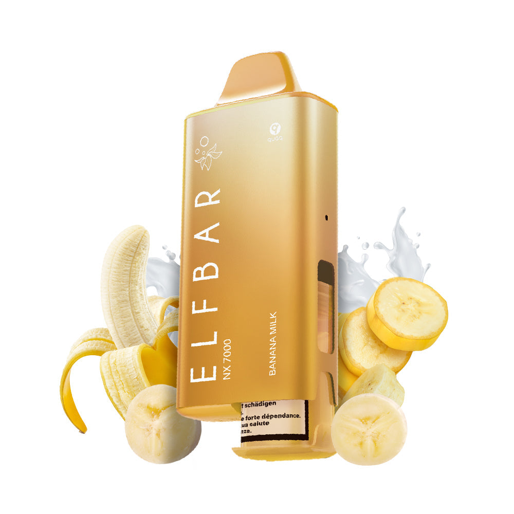 ELFBAR NX7000 Banane & Milch Vape Kit 20 mg/ml 7000 Puffs