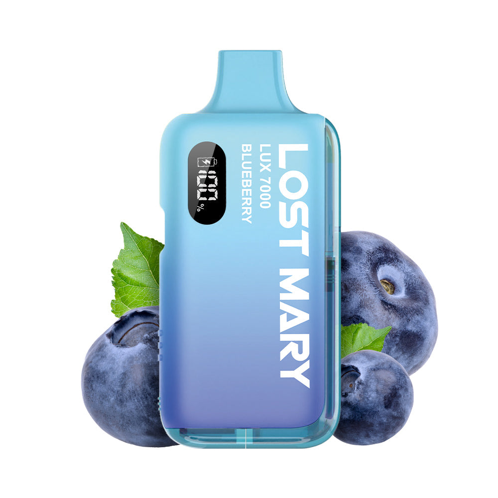 LOST MARY LUX7000 Vape Kit Blueberry – Lost Mary LUX7000 Vape Kit Blueberry, 20 mg/ml, bis zu 7000 Puffs
