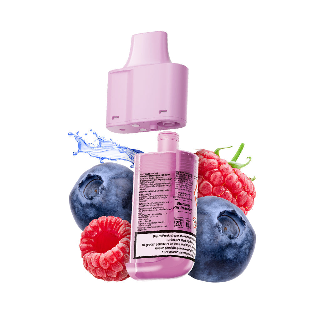 Lost Mary LUX 7000 Pod Blueberry Sour Raspberry – 20 mg/ml, 12 ml, 0.8 Ohm Mesh Coil