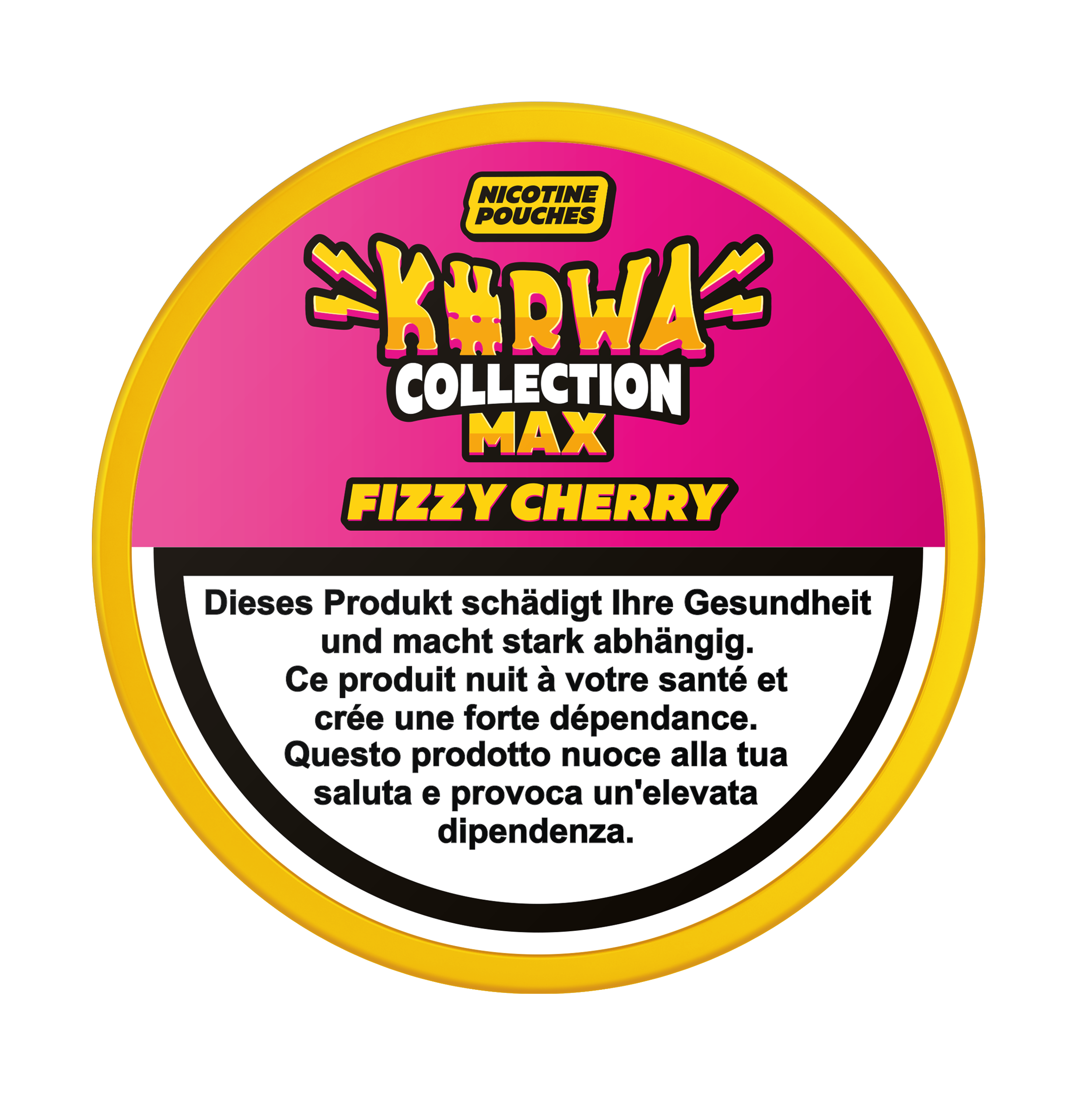 Kurwa Snus Collection MAX Fizzy Cherry – tabakfreie KURWA Nikotinbeutel Slim