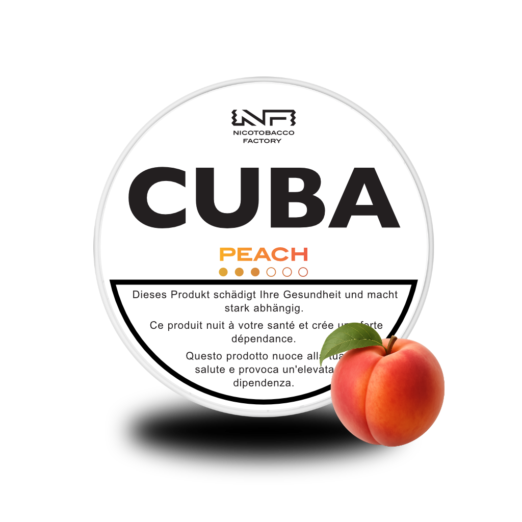 CUBA White Peach CUBA Nicopods Slim 16 mg/g
