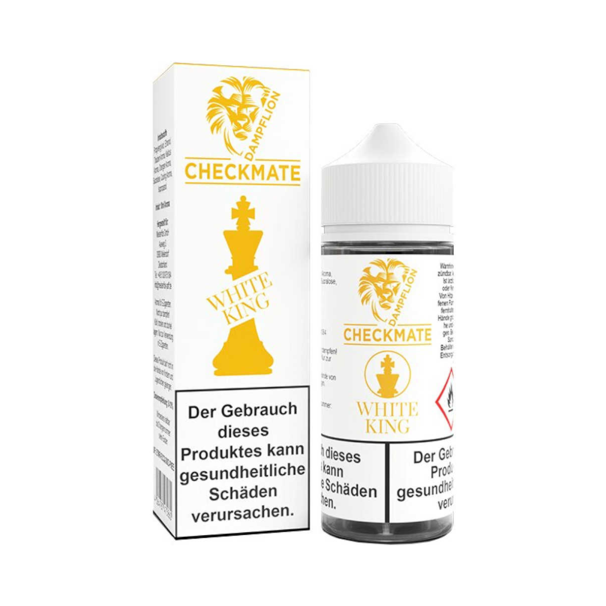 Dampflion Checkmate White King 10 ml Longfill Dampflion Longfill Aroma