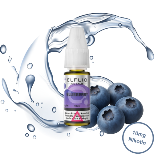 Elfbar ELFLIQ Blueberry Nikotinsalz Liquid 10 mg/ml 10 ml