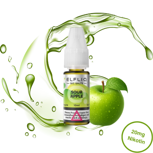 Elfbar ELFLIQ Sour Apple Nikotinsalz Liquid 20 mg/ml 10 ml