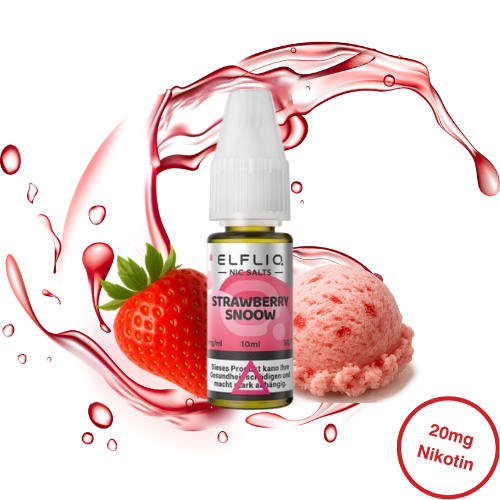 Elfbar ELFLIQ Strawberry Snoow Nikotinsalz Liquid 20 mg/ml 10 ml