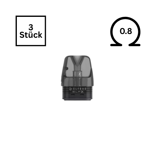 ELFBAR ELFX Dual Mesh Nachfüllbare Pods 0.8Ω bei Vapestubä kaufen