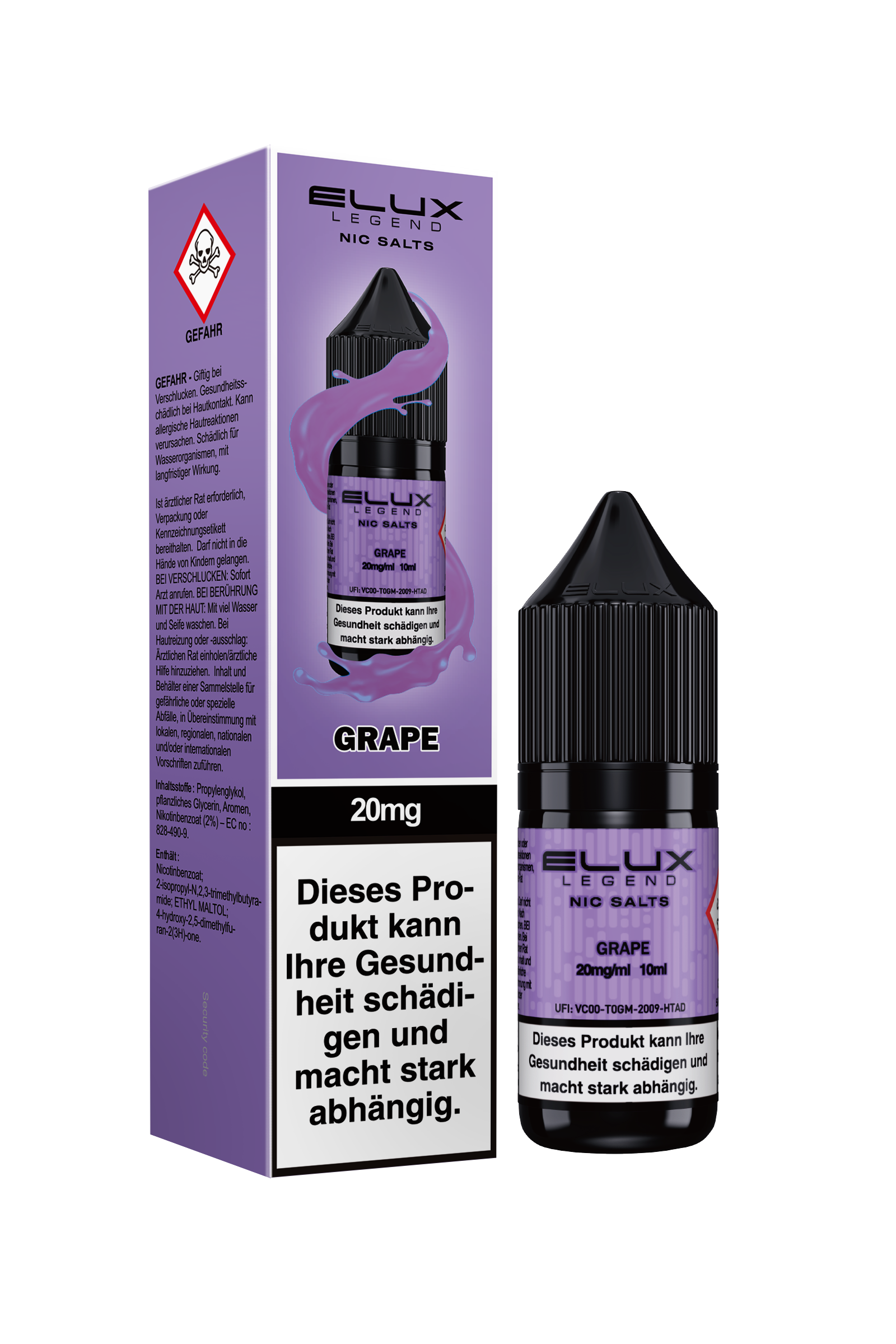 Elux Nic Salt Grape (20 mg/ml)