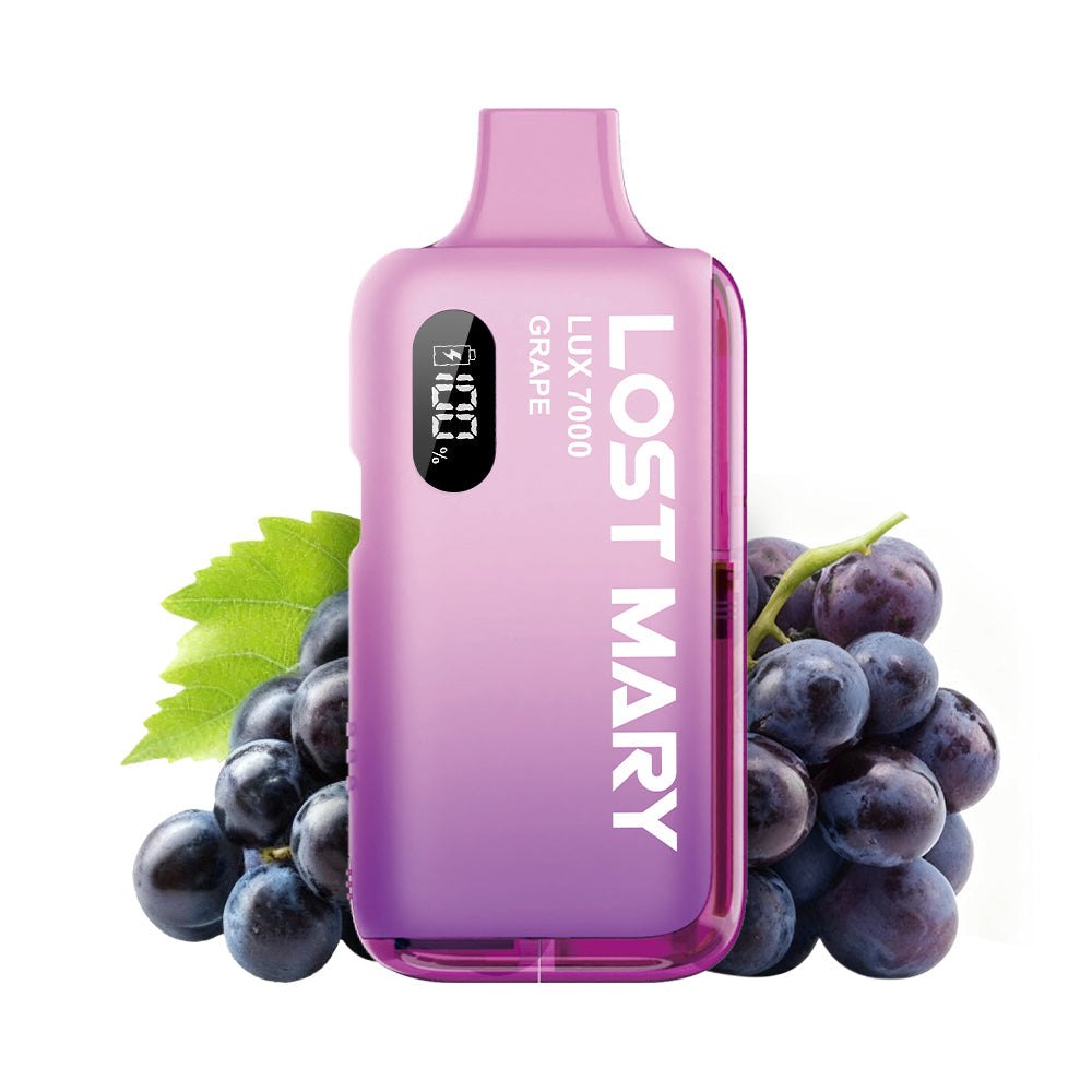 LOST MARY LUX7000 Vape Kit Grape – Lost Mary LUX7000 Vape Kit Grape, 20 mg/ml, bis zu 7000 Puffs