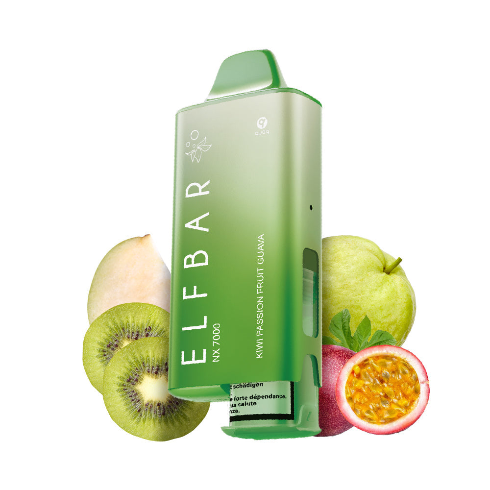 ELFBAR NX7000 Kiwi Passion Fruit Guava Vape Kit 20 mg/ml 7000 Puffs
