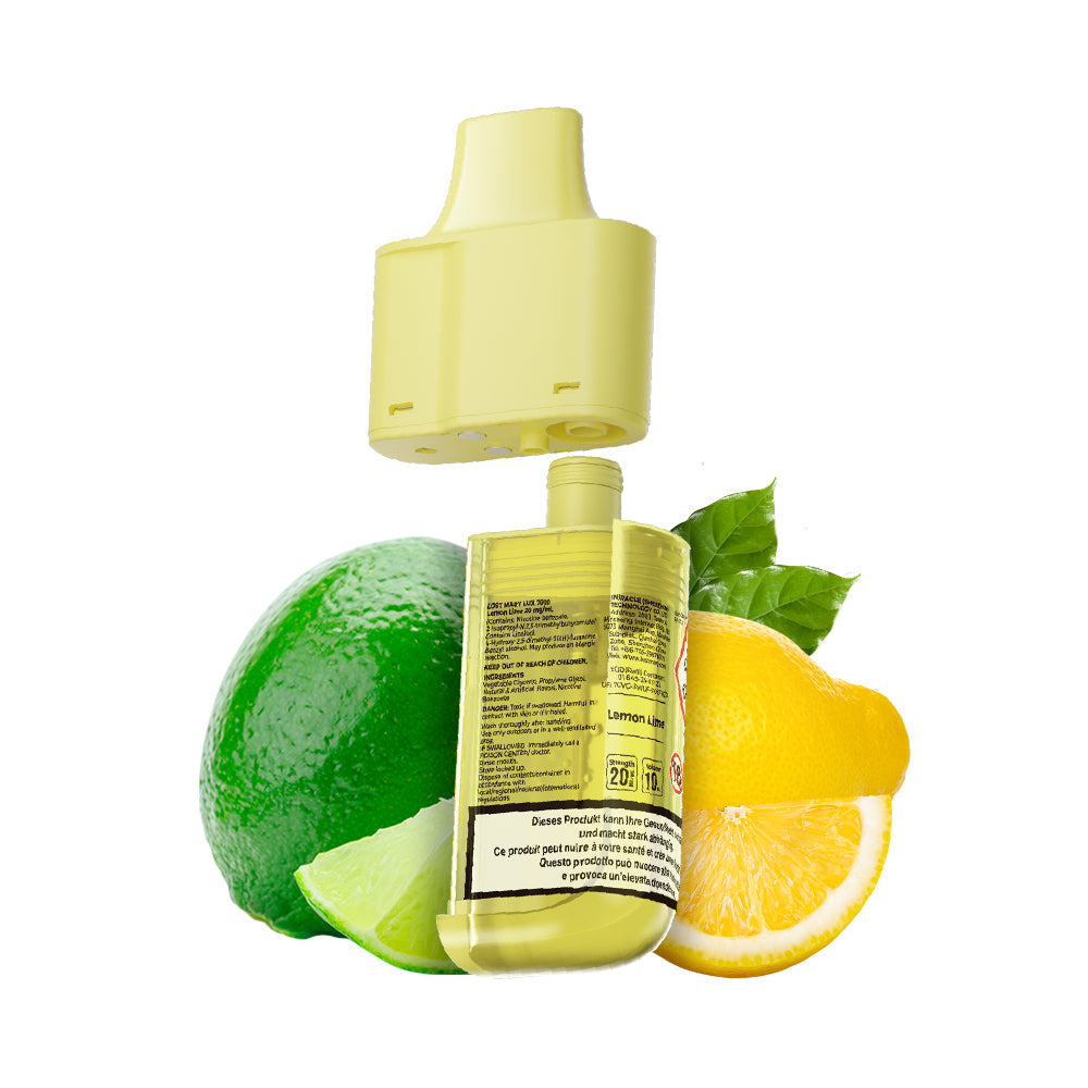 Lost Mary LUX 7000 Pod Lemon Lime – 20 mg/ml, 12 ml, 0.8 Ohm Mesh Coil
