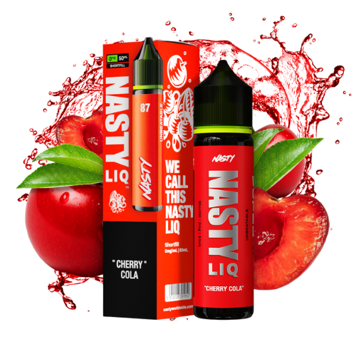 NASTY Shortfill Cherry Cola 50ml 0mg E-Liquid