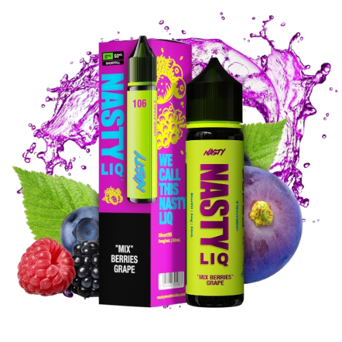 NASTY Shortfill Mix Berries Grape 50ml 0mg E-Liquid