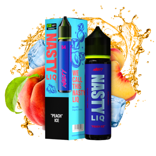 NASTY Shortfill Peach Ice 50ml 0mg E-Liquid