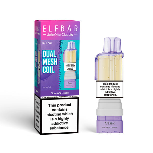 ELFBAR JOIN ONE 15 CLASSIC nachfüllbarer Pod Summer Grape – ELFBAR Join One 15 Classic Pod 20mg