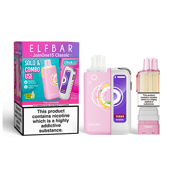 ELFBAR JOIN ONE 15 CLASSIC Starter Kit Pink Lemonade 20mg