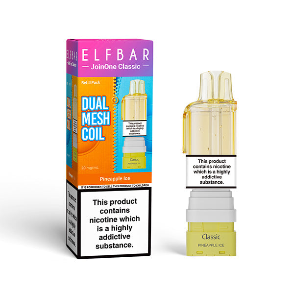ELFBAR JOIN ONE 15 CLASSIC nachfüllbarer Pod Pineapple Ice – ELFBAR Join One 15 Classic Pod 20mg