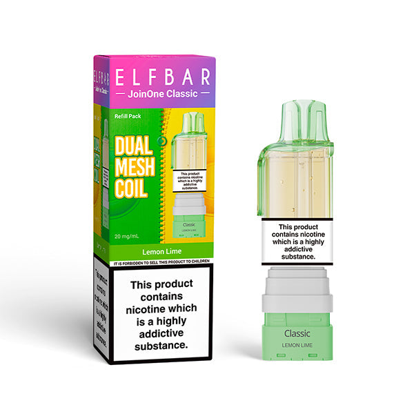 ELFBAR JOIN ONE 15 CLASSIC nachfüllbarer Pod Lemon Lime – ELFBAR Join One 15 Classic Pod 20mg