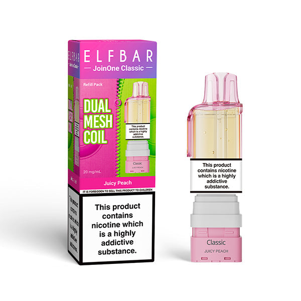 ELFBAR JOIN ONE 15 CLASSIC nachfüllbarer Pod Juicy Peach – ELFBAR Join One 15 Classic Pod 20mg
