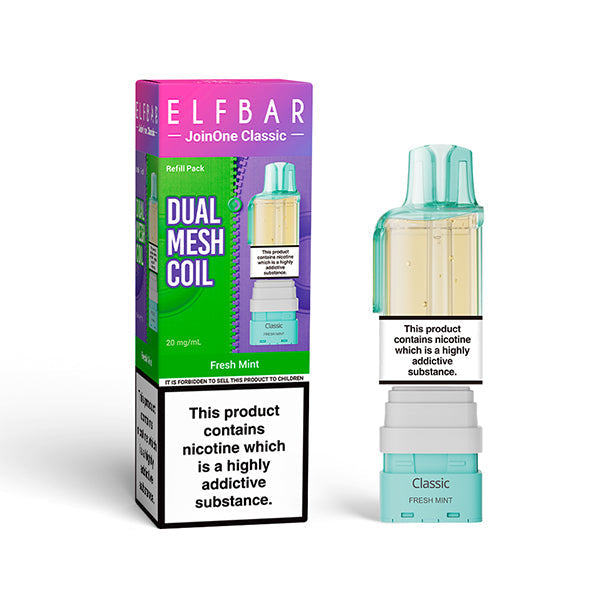 ELFBAR JOIN ONE 15 CLASSIC nachfüllbarer Pod Fresh Mint – ELFBAR Join One 15 Classic Pod 20mg