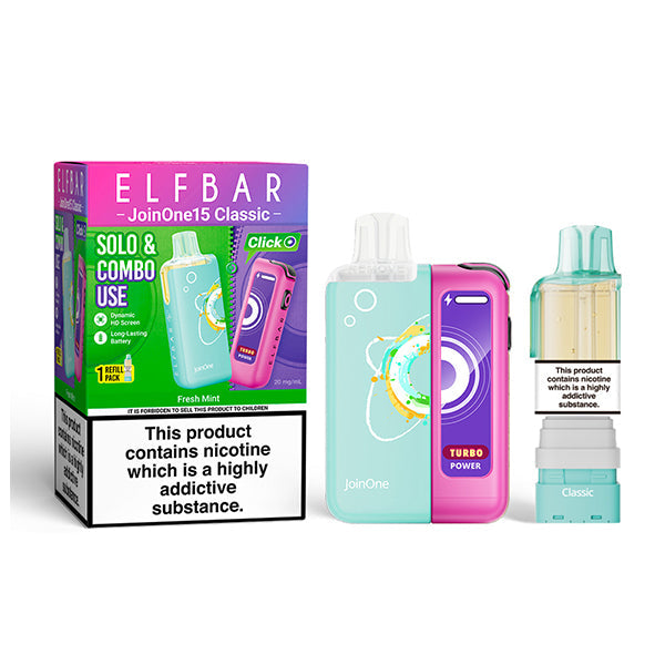 ELFBAR JOIN ONE 15 CLASSIC Starter Kit Fresh Mint 20mg