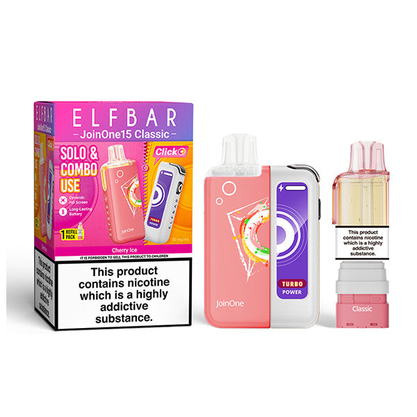 ELFBAR JOIN ONE 15 CLASSIC Starter Kit Cherry Ice 20mg