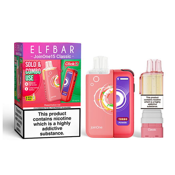ELFBAR JOIN ONE 15 CLASSIC Starter Kit Watermelon Ice 20mg