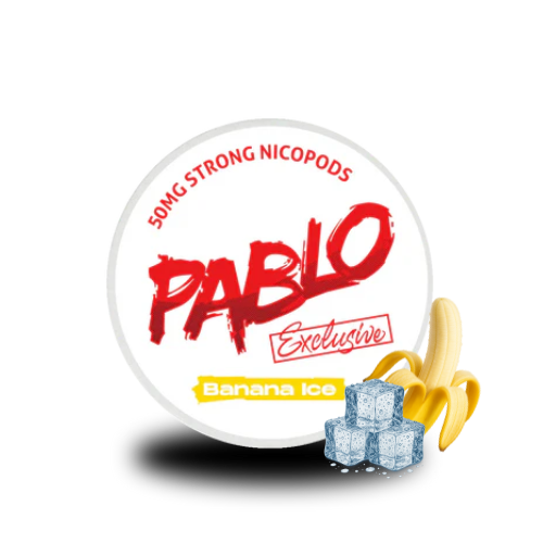 PABLO Exclusive Banana Ice - PABLO tabakfreie Nicopods Slim 50 mg/g