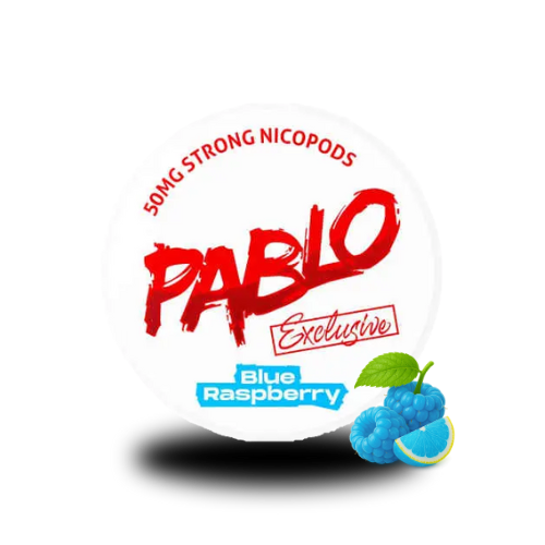 PABLO Exclusive Blue Raspberry - PABLO tabakfreie Nicopods Slim 50 mg/g