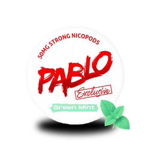 PABLO Exclusive Green Mint - PABLO tabakfreie Nicopods Slim 50 mg/g