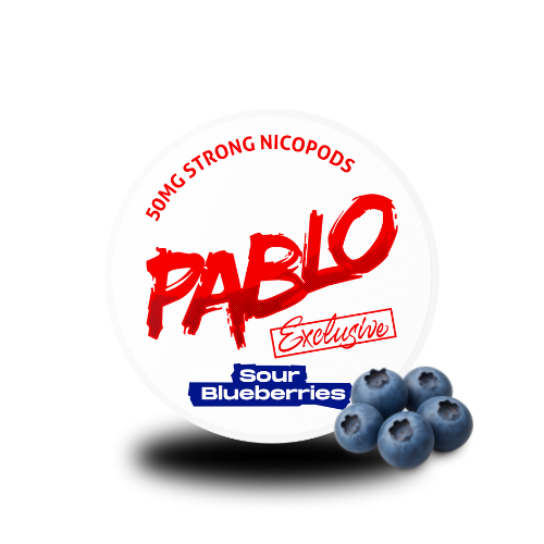 PABLO Exclusive Sour Blueberries - PABLO tabakfreie Nicopods Slim 50 mg/g