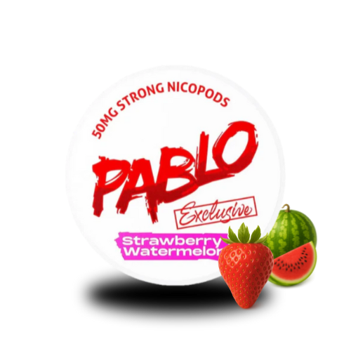 PABLO Exclusive Strawberry Watermelon - PABLO tabakfreie Nicopods Slim 50 mg/g