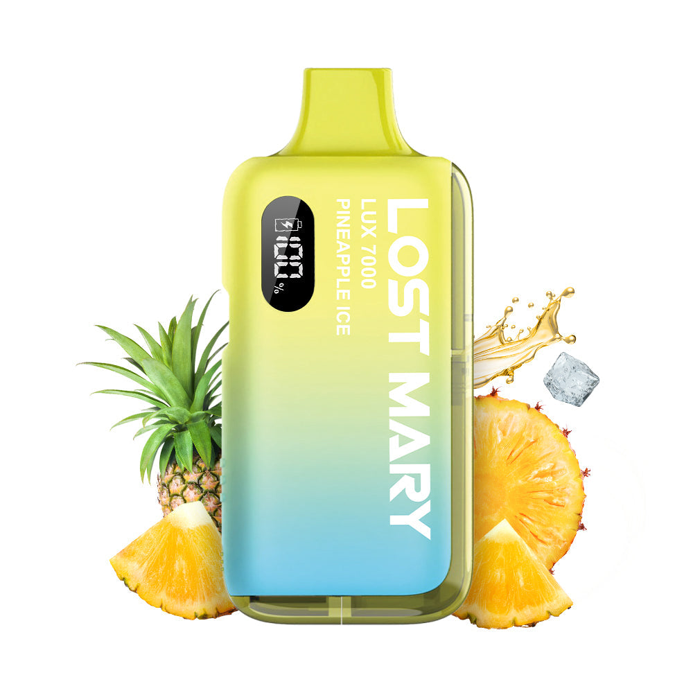 LOST MARY LUX7000 Vape Kit Pineapple Ice – Lost Mary LUX7000 Vape Kit Pineapple Ice, 20 mg/ml, bis zu 7000 Puffs