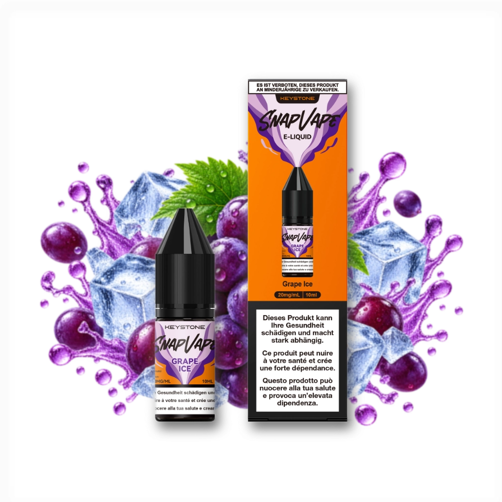 SnapVape | E-Liquid | Grape Ice (20mg/ml)
