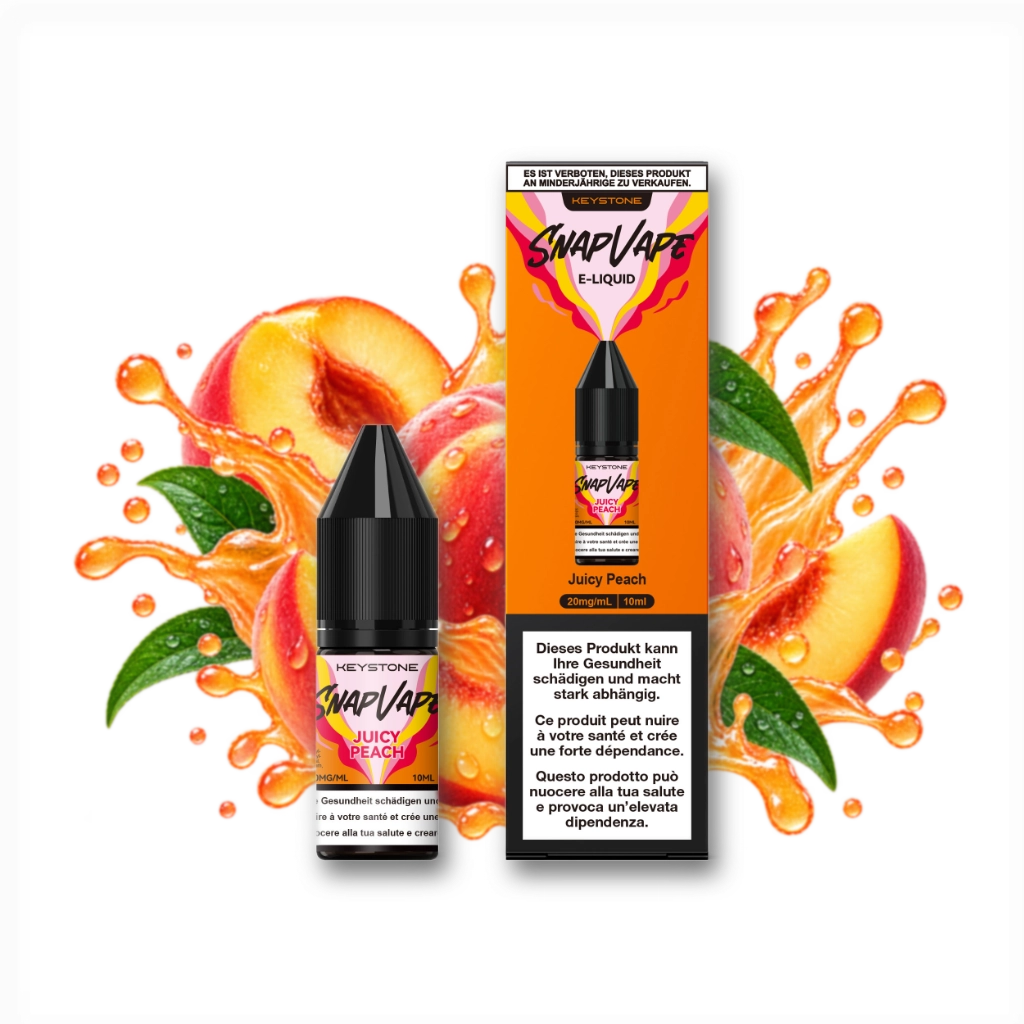 SnapVape | E-Liquid | Juicy Peach (20mg/ml)