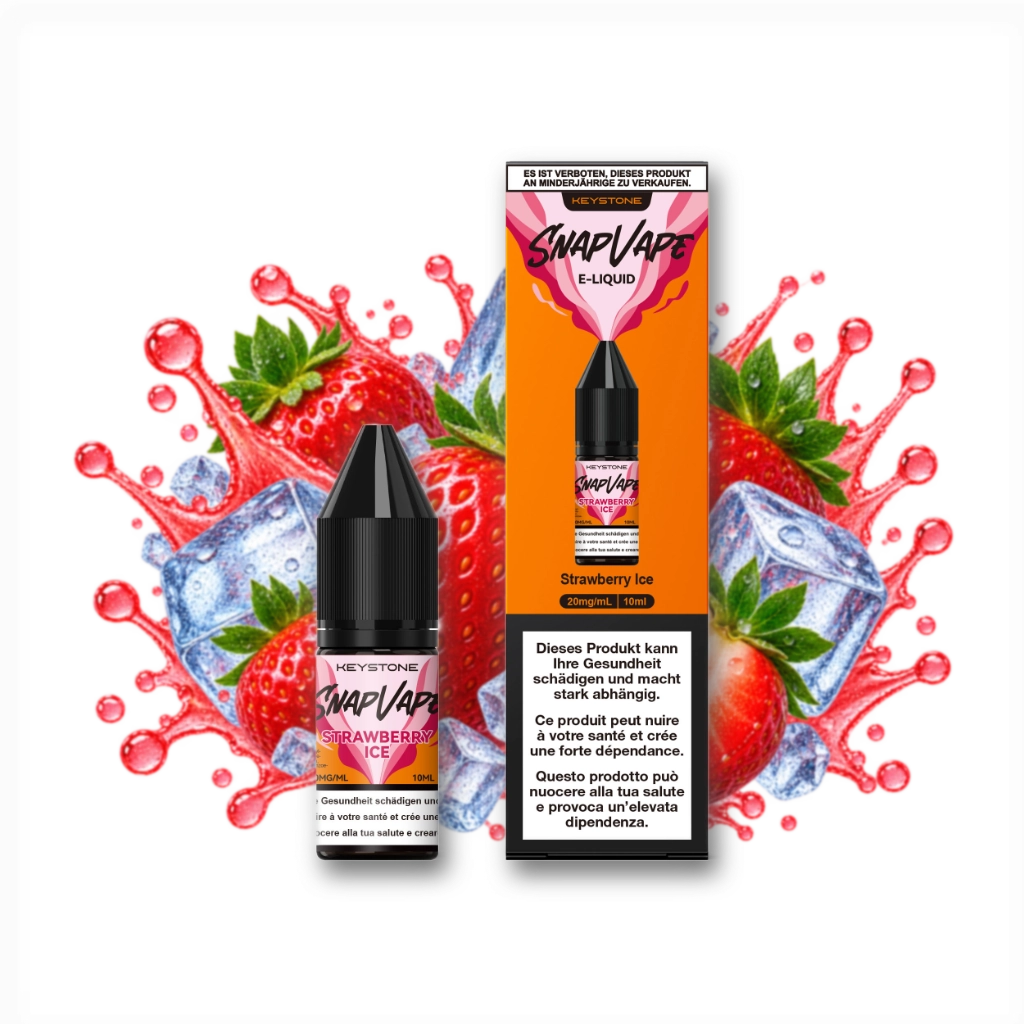 SnapVape | E-Liquid | Strawberry Ice (20mg/ml)