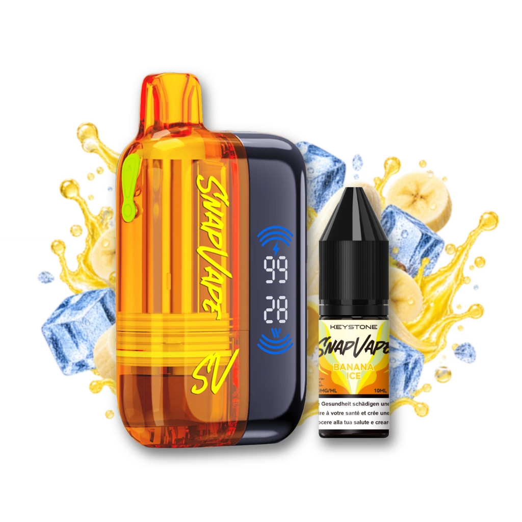 SnapVape Starter Kit | Akkuträger + Leerpod + 1x E-Liquid Banana Ice (20mg/ml)