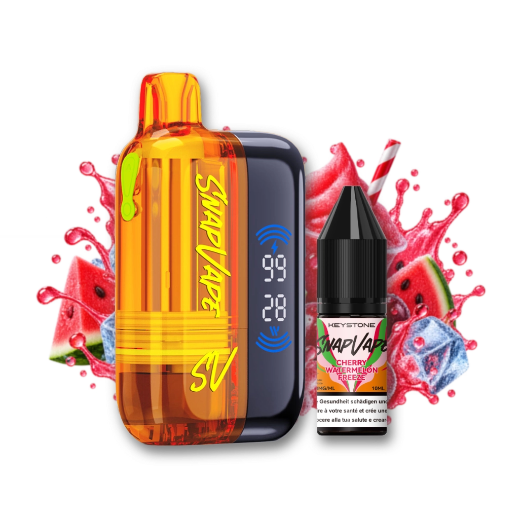 SnapVape Starter Kit | Akkuträger + Leerpod + 1x E-Liquid Cherry Watermelon Freeze (20mg/ml)